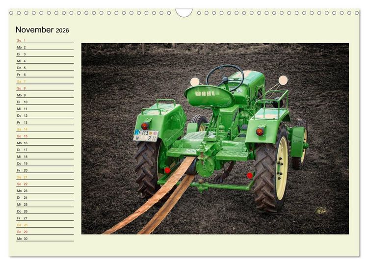 Produktbild: Traktoren - Oldtimer (Wandkalender 2026 DIN A3 quer), CALVENDO Monatskalender