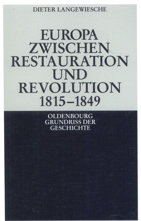 Produktbild: Europa zwischen Restauration und Revolution 1815-1849