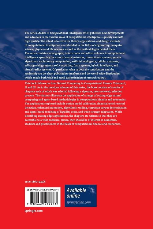 Produktbild: Natural Computing in Computational Finance