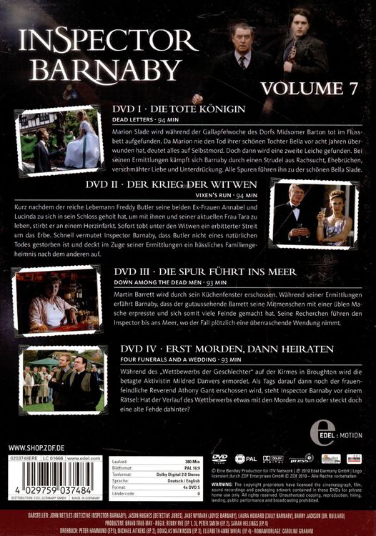 Produktbild: Inspector Barnaby Vol. 7 [4 DVDs]