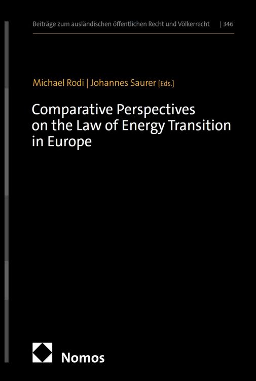 Produktbild: Comparative Perspectives on the Law of Energy Transition in Europe