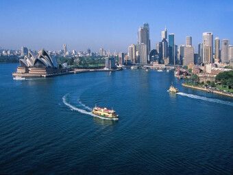 Produktbild: CALVENDO Puzzle Skyline mit Opera House, Sydney, New South Wales, Australien | 1000 Teile Lege-Gr&ouml;&szlig;e 64x48cm Foto-Puzzle f&uuml;r gl&uuml;ckliche Stunden