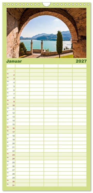 Produktbild: Familienplaner 2027 - TESSIN Werner Dieterich mit 5 Spalten (Wandkalender, 21 x 45 cm) CALVENDO