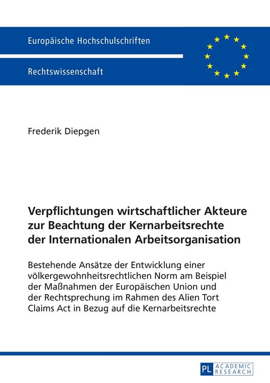 Produktbild: Verpflichtungen wirtschaftlicher Akteure zur Beachtung der Kernarbeitsrechte der Internationalen Arbeitsorganisation