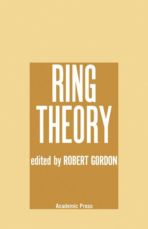 Produktbild: Ring Theory
