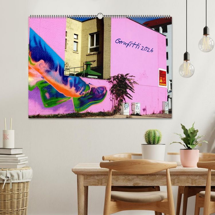 Produktbild: Grafitti 2026 (Wandkalender 2026 DIN A2 quer), CALVENDO Monatskalender