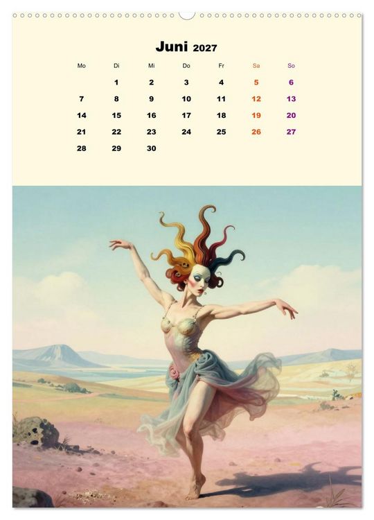 Produktbild: TraumT&auml;nzer - Schritte durch Zeit, Licht und Illusion (Wandkalender 2027 DIN A2 hoch), CALVENDO Monatskalender