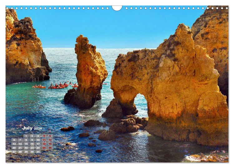 Produktbild: Natural Wonders, Fascinating Places in The World (Wall Calendar 2026 DIN A3 landscape), CALVENDO 12 Month Wall Calendar