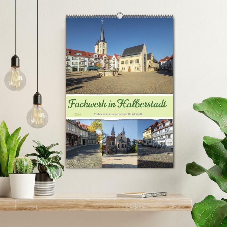 Produktbild: Fachwerk in Halberstadt (Wandkalender 2026 DIN A2 hoch), CALVENDO Monatskalender