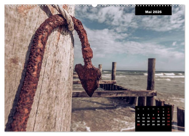 Produktbild: Maritime Seebilder - Von der Ostsee zur Nordsee (Wandkalender 2026 DIN A2 quer), CALVENDO Monatskalender