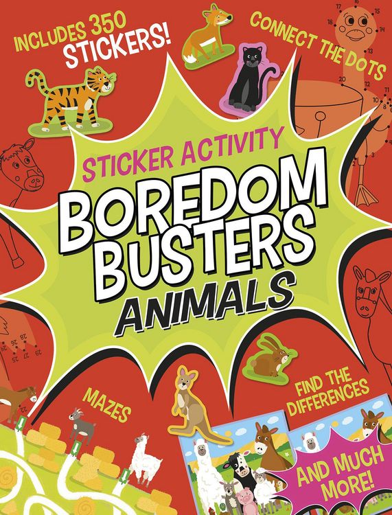 Produktbild: Boredom Busters: Animals Sticker Activity