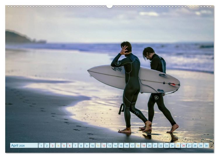 Produktbild: Surfen - so cool (Wandkalender 2026 DIN A2 quer), CALVENDO Monatskalender