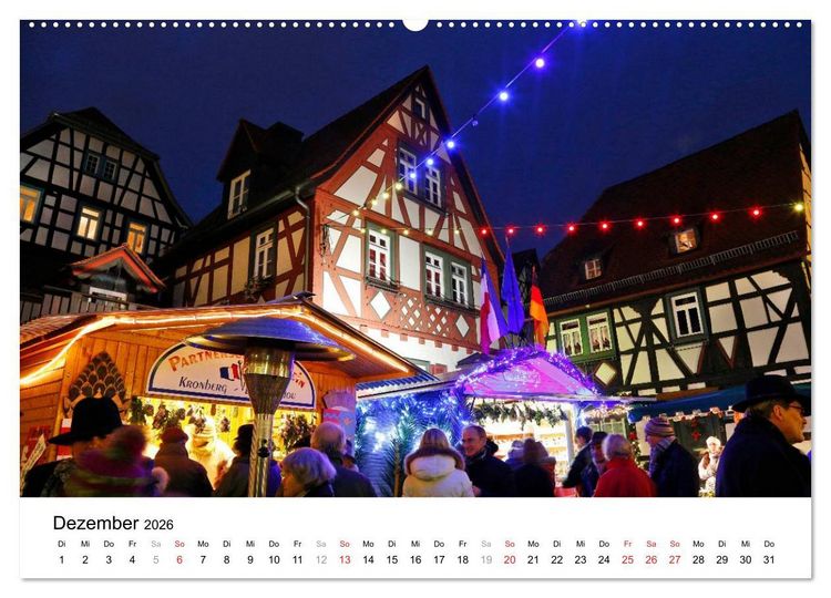 Produktbild: Romantisches Kronberg im Taunus (Wandkalender 2026 DIN A2 quer), CALVENDO Monatskalender