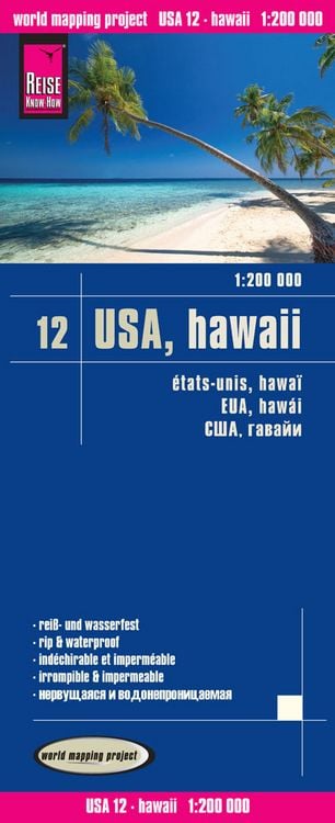 Produktbild: Reise Know-How Landkarte USA 12, Hawaii 1 : 200 000