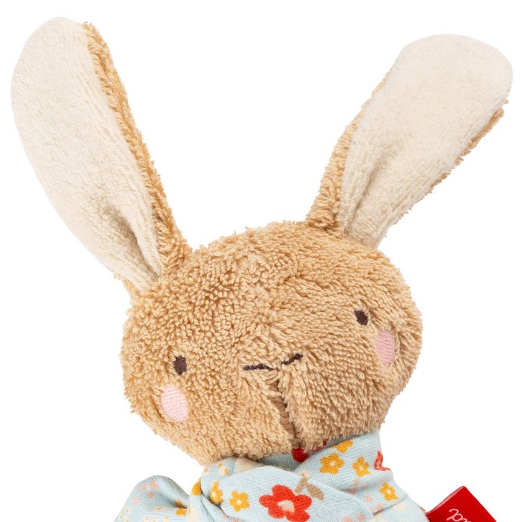 Produktbild: Sigikid 31272 - Greifling Hase, 15 cm, braun/blau/gebl&uuml;mt, Farmhouse Family