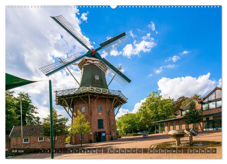 Produktbild: Papenburg - Venedig des Nordens (hochwertiger Premium Wandkalender 2026 DIN A2 quer), Kunstdruck in Hochglanz