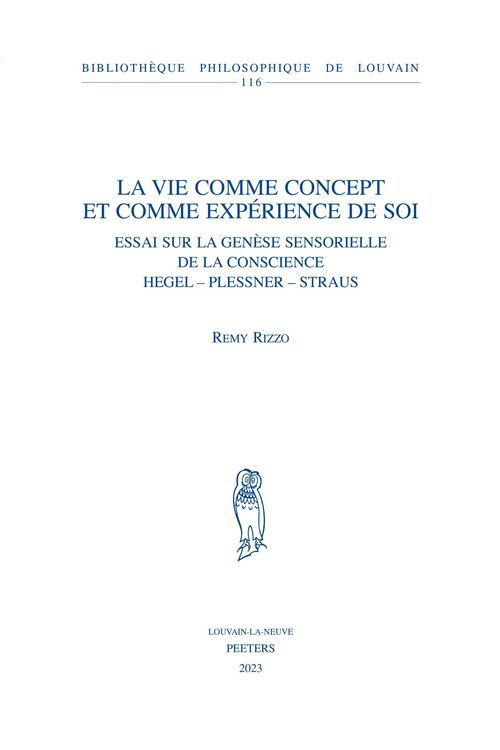 Produktbild: La vie comme concept et comme experience de soi