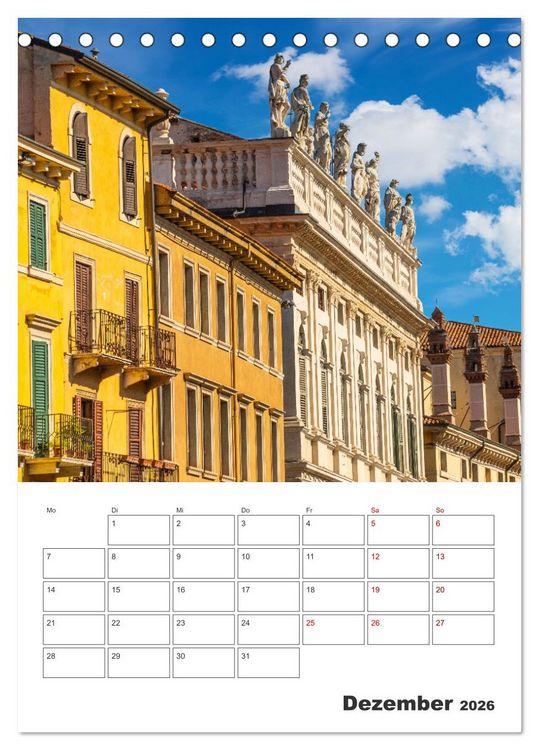 Produktbild: Verona - Reiseplaner (Tischkalender 2026 DIN A5 hoch), CALVENDO Monatskalender