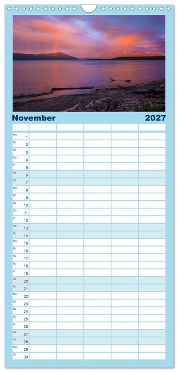 Produktbild: Familienplaner 2027 - Der Alaska Kalender mit 5 Spalten (Wandkalender, 21 x 45 cm) CALVENDO