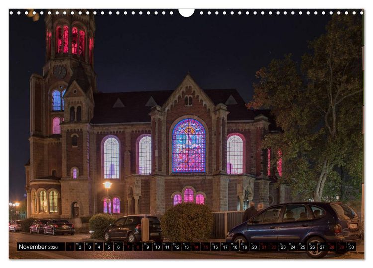 Produktbild: Essen bei Nacht (Wandkalender 2026 DIN A3 quer), CALVENDO Monatskalender