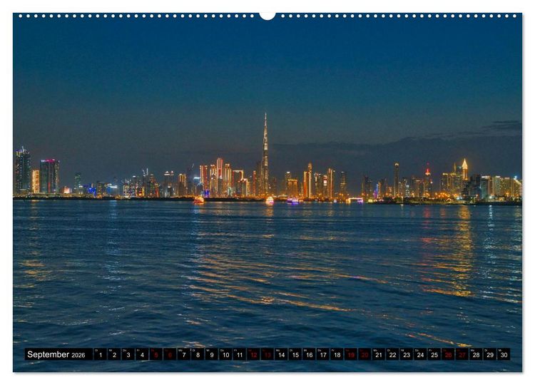 Produktbild: Dubai Panoramen (hochwertiger Premium Wandkalender 2026 DIN A2 quer), Kunstdruck in Hochglanz