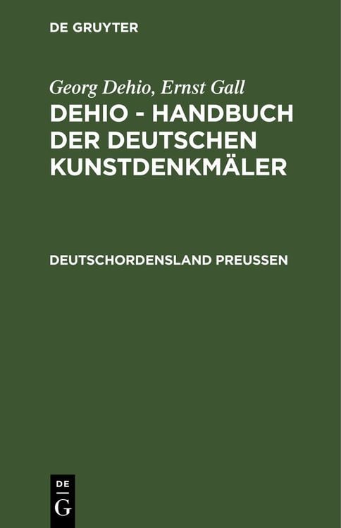 Produktbild: Georg Dehio: Dehio - Handbuch der deutschen Kunstdenkm&auml;ler / Deutschordensland Preu&szlig;en