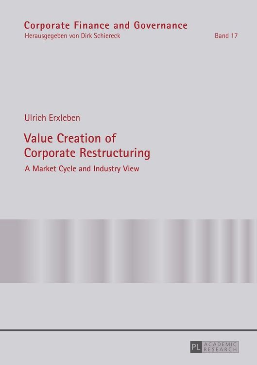 Produktbild: Value Creation of Corporate Restructuring