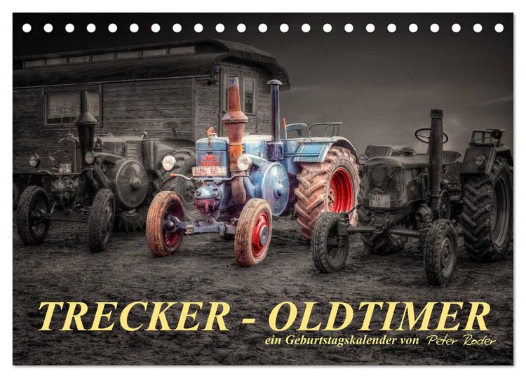 Produktbild: Trecker - Oldtimer / Geburtstagskalender (Tischkalender 2026 DIN A5 quer), CALVENDO Monatskalender