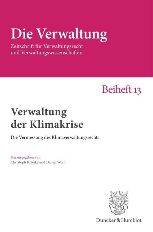 Produktbild: Verwaltung der Klimakrise