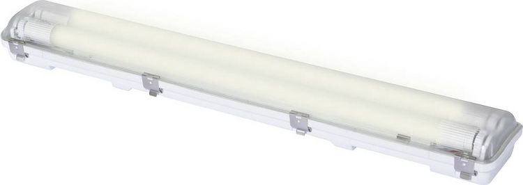 Produktbild: Sygonix LED-Feuchtraum-Wannenleuchte LED-R&ouml;hre T8 18W Neutralwei&szlig; Grau