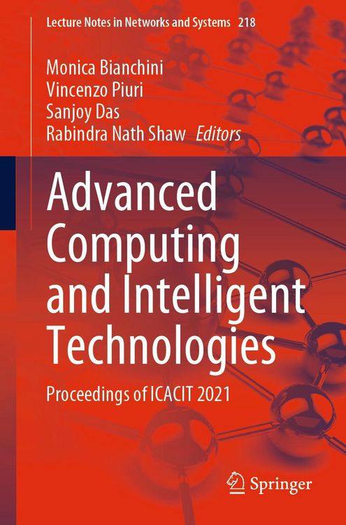 Produktbild: Advanced Computing and Intelligent Technologies