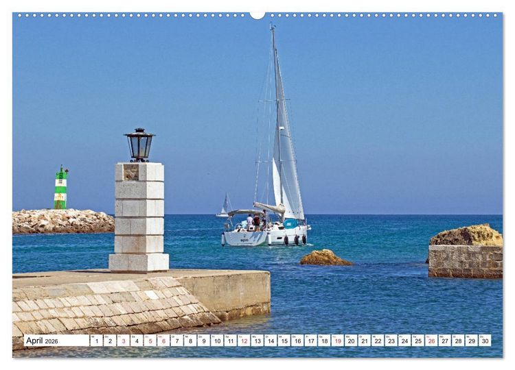 Produktbild: Portugal - Die Algarve vom Cabo de Sao Vicente bis Tavira (Wandkalender 2026 DIN A2 quer), CALVENDO Monatskalender