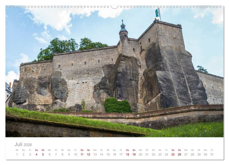 Produktbild: Sachsen - Eine stimmungsvolle Wanderung in Bildern (Wandkalender 2026 DIN A2 quer), CALVENDO Monatskalender