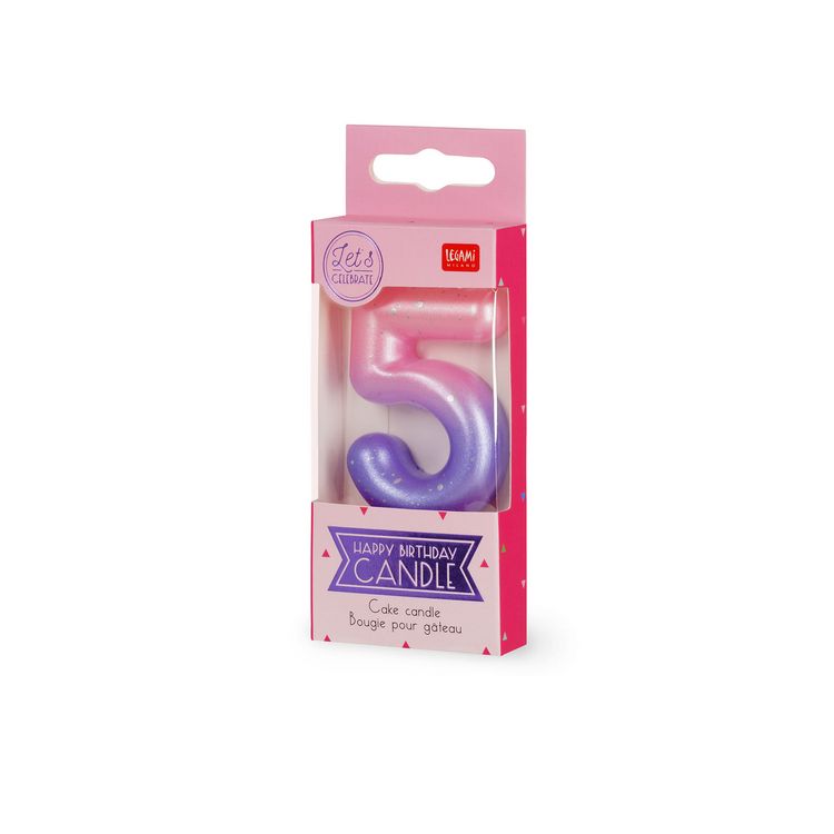 Produktbild: Legami Geburtstagskerze - Happy Birthday - Pink - 5