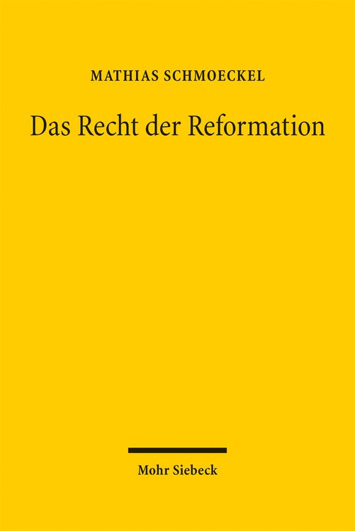 Produktbild: Das Recht der Reformation