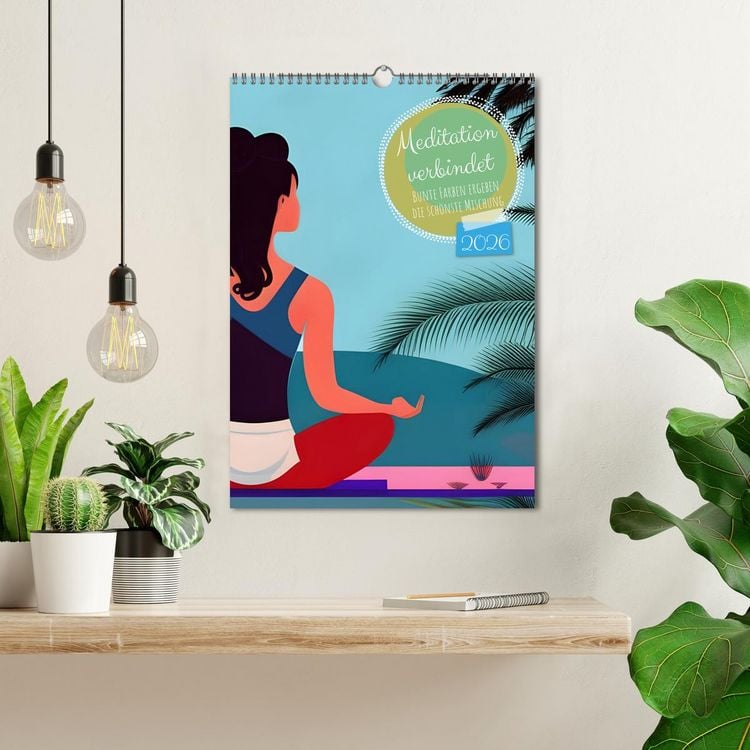 Produktbild: Meditation verbindet (Wandkalender 2026 DIN A3 hoch), CALVENDO Monatskalender