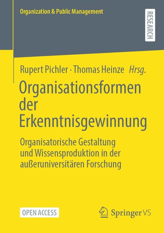 Bild vom Artikel Organisationsformen der Erkenntnisgewinnung vom Autor Rupert Pichler