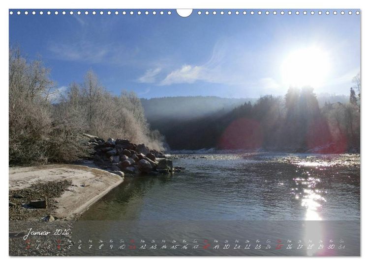 Produktbild: Wasserkraft - Die Bregenzer Ache (Wandkalender 2026 DIN A3 quer), CALVENDO Monatskalender
