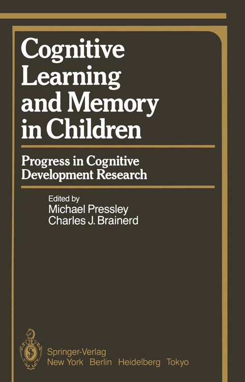 Produktbild: Cognitive Learning and Memory in Children