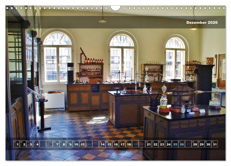 Produktbild: Einblicke in das Liebig-Museum und -Laboratorium in Gie&szlig;en (Wandkalender 2026 DIN A3 quer), CALVENDO Monatskalender