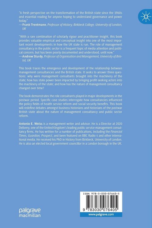 Produktbild: Management Consultancy and the British State