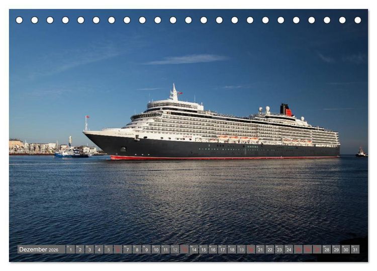 Produktbild: Kreuzfahrt Warnem&uuml;nde (Tischkalender 2026 DIN A5 quer), CALVENDO Monatskalender