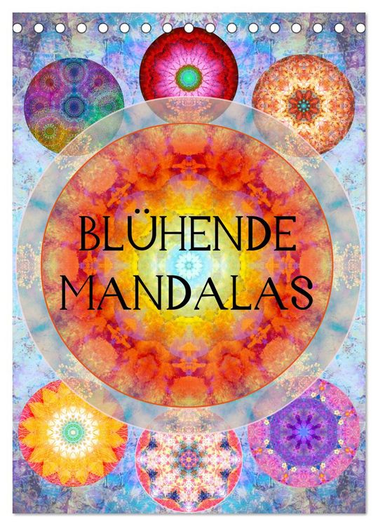 Produktbild: Bl&uuml;hende Mandalas (Tischkalender 2026 DIN A5 hoch), CALVENDO Monatskalender
