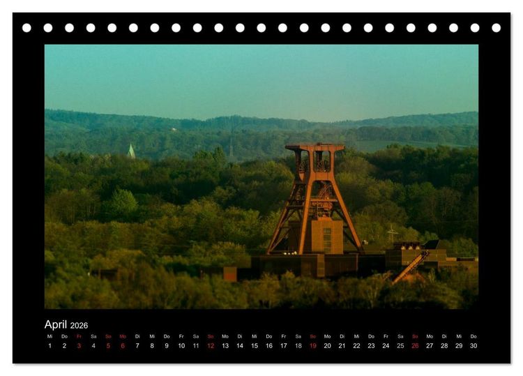 Produktbild: Berge und T&auml;ler im Ruhrgebiet (Tischkalender 2026 DIN A5 quer), CALVENDO Monatskalender