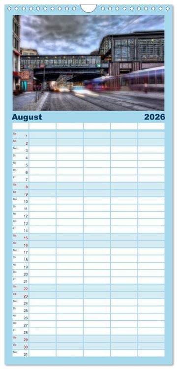 Produktbild: Familienplaner 2026 - Berlin mit 5 Spalten (Wandkalender, 21 x 45 cm) CALVENDO