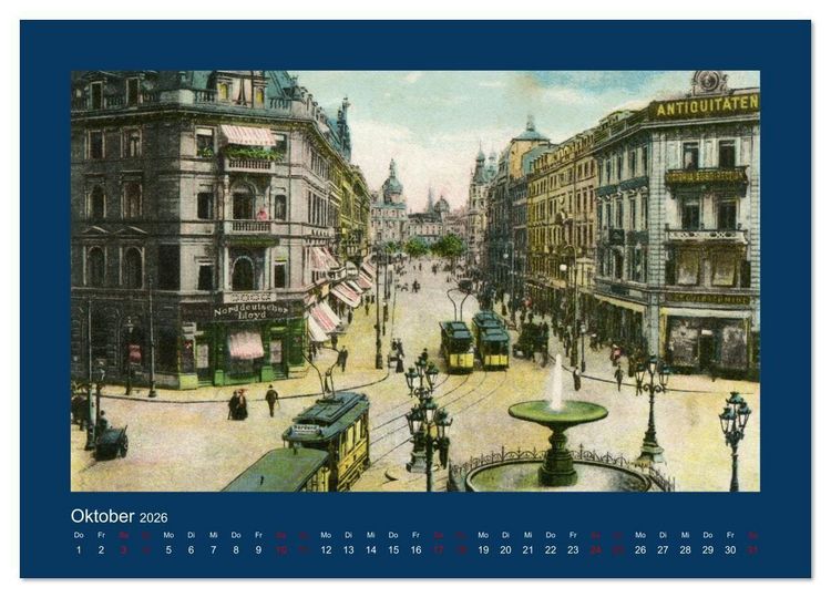 Produktbild: Historisches Frankfurt am Main von 1888 bis 1918 (Wandkalender 2026 DIN A3 quer), CALVENDO Monatskalender