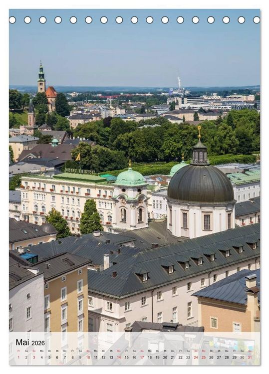 Produktbild: SALZBURG Grandiose Ausblicke (Tischkalender 2026 DIN A5 hoch), CALVENDO Monatskalender