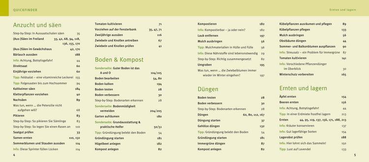 Produktbild: Quickfinder Gartenjahr
