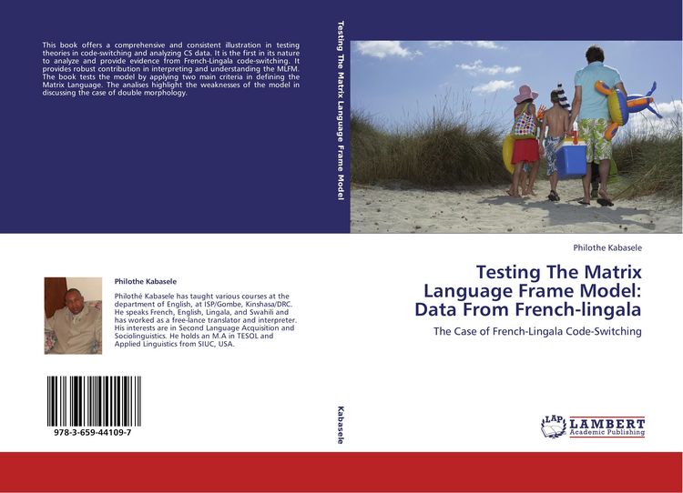 Produktbild: Testing The Matrix Language Frame Model: Data From French-lingala