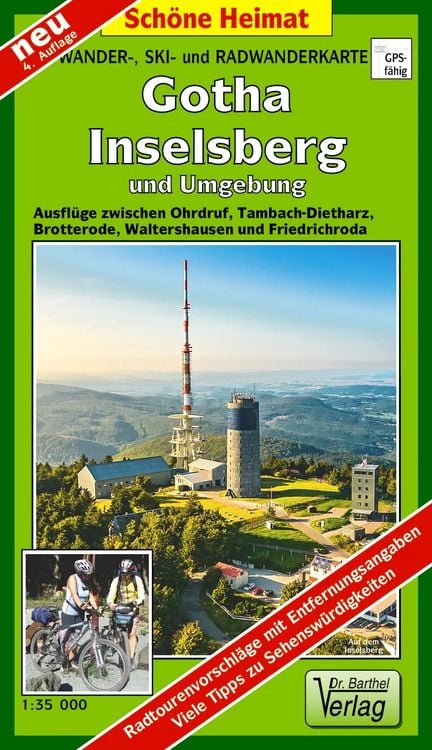 Produktbild: Wander-, Ski- und Radwanderkarte Gotha, Inselsberg und Umgebung 1:35 000